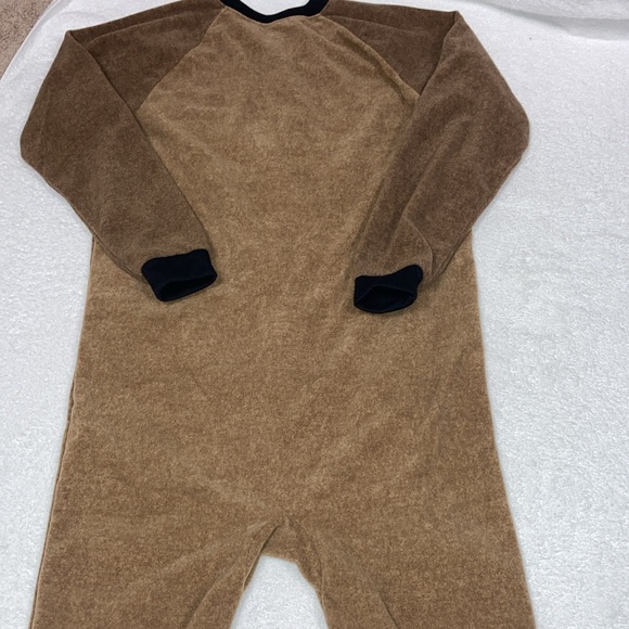 Carters big boy raccoon fleece zip footie sleeper pajamas size 12 - Picture 9 of 9